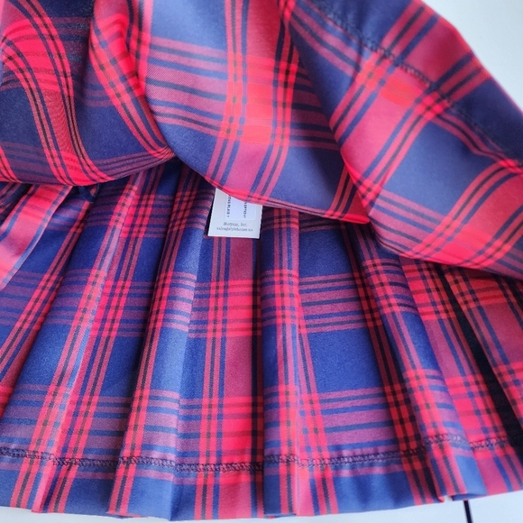 NWT Sim & Sam Women's Blue Red Plaid Mini Skirt Style: Urban Sample Sz M - Picture 8 of 9